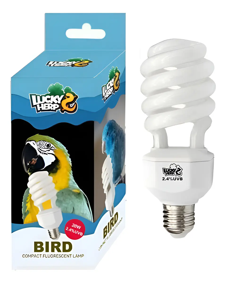 Lampada Uva/uvb 2.4 20w Para Aves E Pássaros